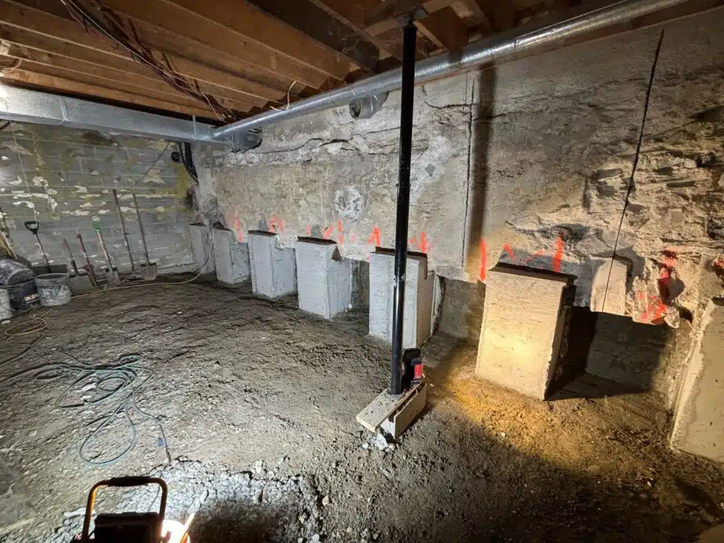 New egress window bringing daylight into renovated Lanark basement family room